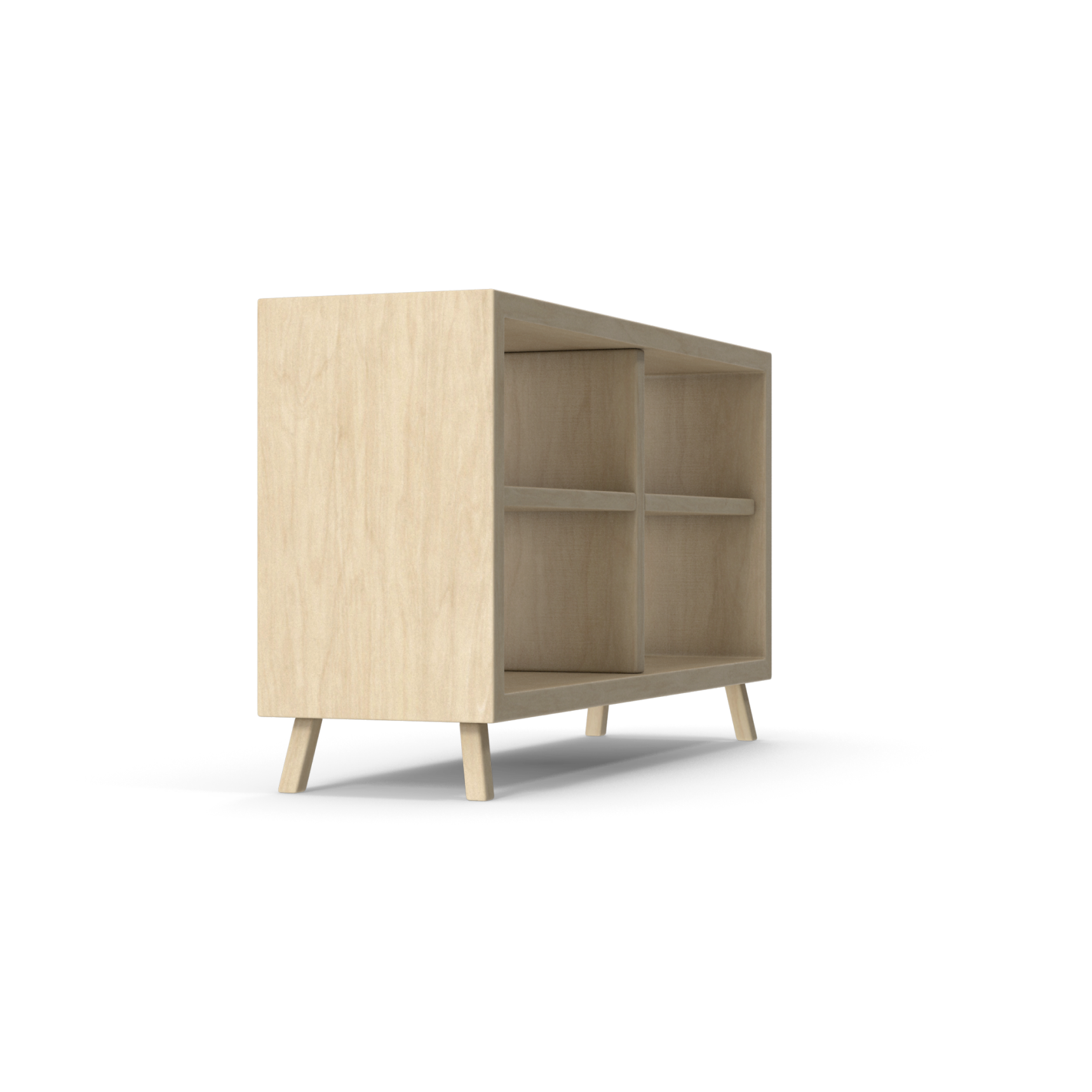 Wooden quad-Shelf